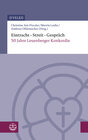 Buchcover Eintracht – Streit – Gespräch