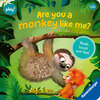 Buchcover Ravensburger Play+ Are you a monkey like me?, Baby book 18+ months