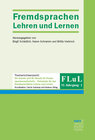 Buchcover FLuL - Fremdsprachen Lehren und Lernen, 52,1