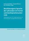 Buchcover Berufsbezogene Sprache der Lehrenden im Fremd- und Zweitsprachenunterricht