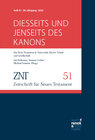 Buchcover ZNT - Zeitschrift für Neues Testament 26. Jahrgang, Heft 51 (2023)
