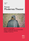 Buchcover Forum Modernes Theater 34,1
