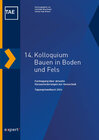 Buchcover 14. Kolloquium Bauen in Boden und Fels