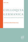 Buchcover COLLOQUIA GERMANICA 57, 3