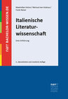 Buchcover Italienische Literaturwissenschaft
