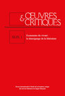 Buchcover OEUVRES & CRITIQUES XLIX, 1