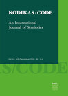 Buchcover KODIKAS/CODE 43 (2020), 3–4