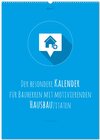 Buchcover vollgeherzt: Der besondere Kalender für Bauherren mit motivierenden Hausbauzitaten (Wandkalender 2024 DIN A2 hoch), CALV