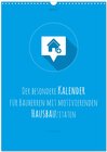 Buchcover vollgeherzt: Der besondere Kalender für Bauherren mit motivierenden Hausbauzitaten (Wandkalender 2024 DIN A3 hoch), CALV