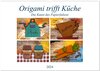 Buchcover Origami trifft Küche - Die Kunst des Papierfaltens (Wandkalender 2024 DIN A2 quer), CALVENDO Monatskalender