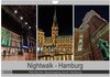 Buchcover Nightwalk - Hamburg (Wandkalender 2024 DIN A4 quer), CALVENDO Monatskalender