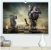Buchcover Einfach tierisch im Reich der Fantasie (hochwertiger Premium Wandkalender 2024 DIN A2 quer), Kunstdruck in Hochglanz