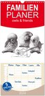Buchcover Familienplaner 2024 - owls & friends 2024 mit 5 Spalten (Wandkalender, 21 x 45 cm) CALVENDO