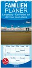Buchcover Familienplaner 2024 - Langeoog – Ein Herbst auf der Insel des Lebens mit 5 Spalten (Wandkalender, 21 x 45 cm) CALVENDO