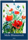 Buchcover Melis Blumenwelt (Wandkalender 2024 DIN A3 hoch), CALVENDO Monatskalender