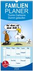 Buchcover Familienplaner 2024 - Trumix Cartoons - Dumm gelaufen mit 5 Spalten (Wandkalender, 21 x 45 cm) CALVENDO