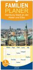 Buchcover Familienplaner 2024 - Hamburg Stadt an der Alster und Elbe mit 5 Spalten (Wandkalender, 21 x 45 cm) CALVENDO
