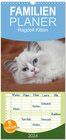 Buchcover Familienplaner 2024 - Ragdoll Kitten mit 5 Spalten (Wandkalender, 21 x 45 cm) CALVENDO