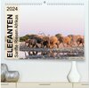 Buchcover Elefanten - Sanfte Riesen Afrikas (hochwertiger Premium Wandkalender 2024 DIN A2 quer), Kunstdruck in Hochglanz