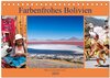 Buchcover Farbenfrohes Bolivien (Tischkalender 2024 DIN A5 quer), CALVENDO Monatskalender