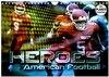 Buchcover HEROES - American Football (Wandkalender 2024 DIN A4 quer), CALVENDO Monatskalender