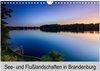 Buchcover See- und Flußlandschaften in Brandenburg (Wandkalender 2024 DIN A4 quer), CALVENDO Monatskalender