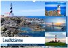 Buchcover Leuchttürme - Maritime Leuchtfeuer an den Küsten (Wandkalender 2024 DIN A3 quer), CALVENDO Monatskalender