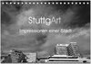 Buchcover StuttgArt - Impressionen einer Stadt (Tischkalender 2024 DIN A5 quer), CALVENDO Monatskalender