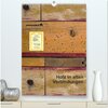 Buchcover Holz in alten Verbindungen (hochwertiger Premium Wandkalender 2024 DIN A2 hoch), Kunstdruck in Hochglanz