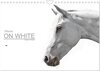 Buchcover Pferde ON WHITE (Wandkalender 2024 DIN A4 quer), CALVENDO Monatskalender