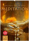 Buchcover MEDITATION - Wellness für die Seele (Wandkalender 2024 DIN A2 hoch), CALVENDO Monatskalender