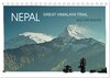 Buchcover NEPAL GREAT HIMALAYA TRAIL - KULTUR ROUTE (Tischkalender 2024 DIN A5 quer), CALVENDO Monatskalender