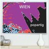 Buchcover WIEN popartig (hochwertiger Premium Wandkalender 2024 DIN A2 quer), Kunstdruck in Hochglanz