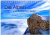 Buchcover Die Alpen – vom Tal bis zum Gipfel (Tischkalender 2024 DIN A5 quer), CALVENDO Monatskalender