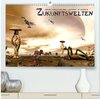 Buchcover Zukunftswelten (Science Fiction) (hochwertiger Premium Wandkalender 2024 DIN A2 quer), Kunstdruck in Hochglanz