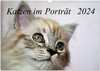 Buchcover Katzen im Porträt / Geburtstagskalender (Wandkalender 2024 DIN A3 quer), CALVENDO Monatskalender