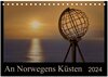 Buchcover An Norwegens Küsten (Tischkalender 2024 DIN A5 quer), CALVENDO Monatskalender