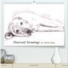Buchcover Charcoal Drawings (hochwertiger Premium Wandkalender 2024 DIN A2 quer), Kunstdruck in Hochglanz