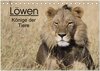 Buchcover Löwen - Könige der Tiere (Tischkalender 2024 DIN A5 quer), CALVENDO Monatskalender