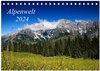 Buchcover Alpenwelt 2024 (Tischkalender 2024 DIN A5 quer), CALVENDO Monatskalender