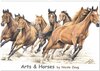 Buchcover Arts & Horses (Wandkalender 2024 DIN A2 quer), CALVENDO Monatskalender