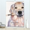 Buchcover Arts & Dogs (hochwertiger Premium Wandkalender 2024 DIN A2 hoch), Kunstdruck in Hochglanz