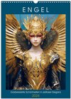 Buchcover Engel. Goldverzierte Schönheiten in zeitloser Eleganz (Wandkalender 2024 DIN A3 hoch), CALVENDO Monatskalender