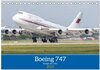 Buchcover Boeing 747 Kalender (Tischkalender 2024 DIN A5 quer), CALVENDO Monatskalender
