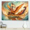 Buchcover Fantasie-Drachensegelschiffe (hochwertiger Premium Wandkalender 2024 DIN A2 quer), Kunstdruck in Hochglanz