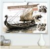 Buchcover Götter der Wikinger - Skizzen zur Welt der Nordischen Mythologie (hochwertiger Premium Wandkalender 2025 DIN A2 quer), K