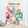 Buchcover Blätterwelten - Blattmotive in modernen Pasteltönen (hochwertiger Premium Wandkalender 2025 DIN A2 hoch), Kunstdruck in 