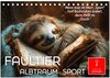 Buchcover Faultier - Albtraum Sport (Tischkalender 2025 DIN A5 quer), CALVENDO Monatskalender