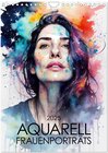 Buchcover Aquarell-Frauenporträts (Wandkalender 2025 DIN A4 hoch), CALVENDO Monatskalender