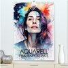 Buchcover Aquarell-Frauenporträts (hochwertiger Premium Wandkalender 2025 DIN A2 hoch), Kunstdruck in Hochglanz